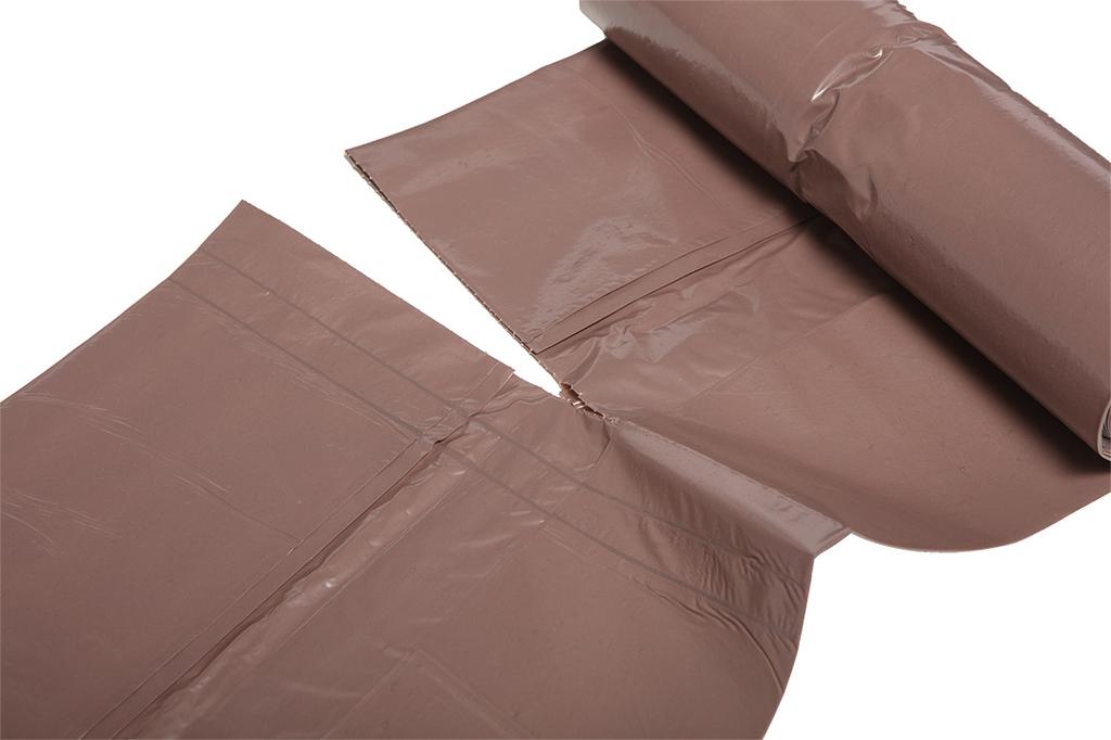 Waste bags 60 L, brown, 35 mic, 10 pcs.
