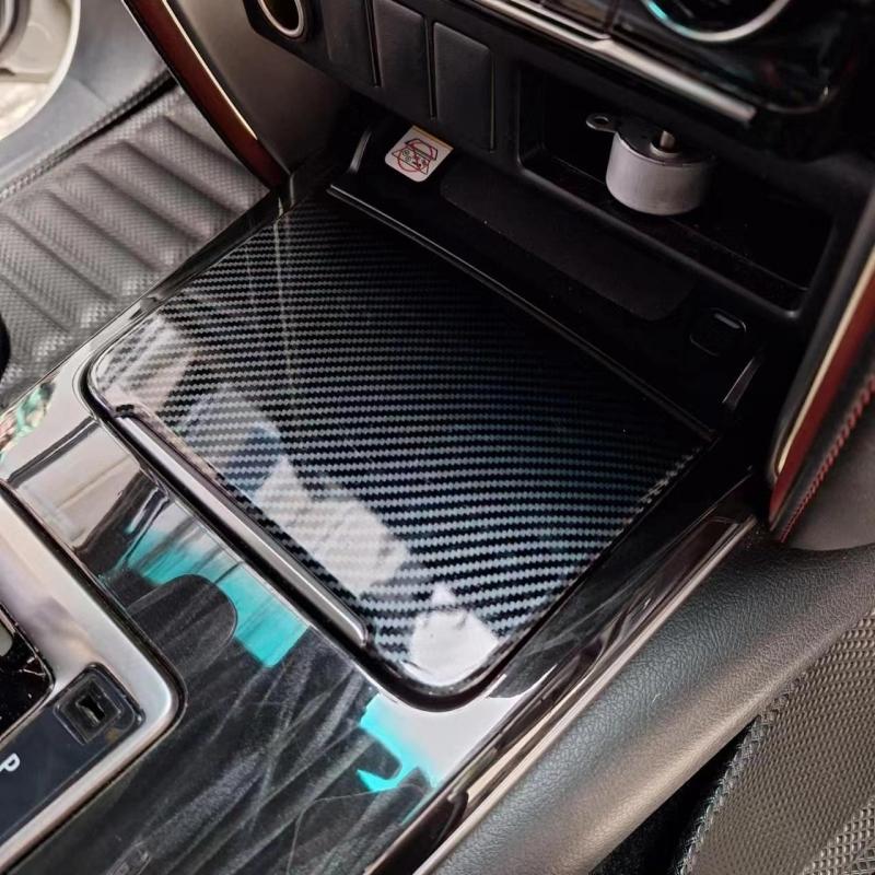 LHD RHD For Toyota Fortuner 2016- ABS Carbonfiber Center Conlose Front Storage Gear Box Shift Panle Interior Accessories