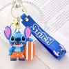 Creative 3D Cartoon Stitch PVC Keychain Pendant Ornament