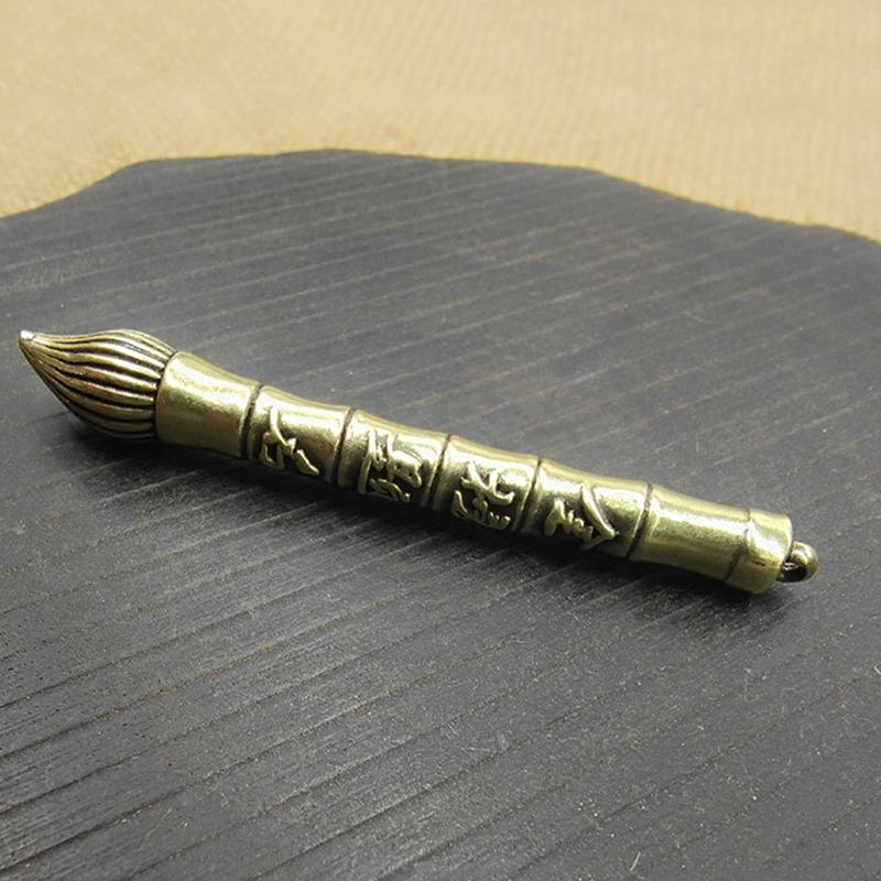 Brass Keychain Pendant Wenchang Pen Pendant Decorative Student Bag Pendant