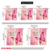 2pcs 2D Flat Printing Scene Curtain Butterfly Inspirational Quote Fly Polyester Without Electricity 0 Perfect for Indoor