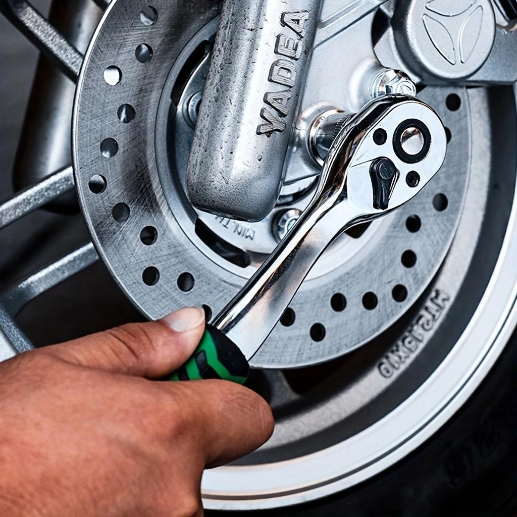 53pcs/Set 1/4 Inch Drive Socket Ratchet Wrench Set With Bit Socket Set Metric And Extension Bar For Auto Repairing And Household