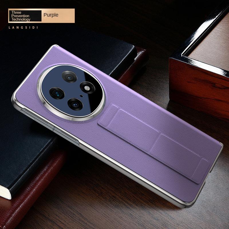 

Leather Foldable Phone Case for OPPO Find N5 5G Magnetic Wrist Strap Stand Kickstand Back Cover With Protection Film OPPO Find N5