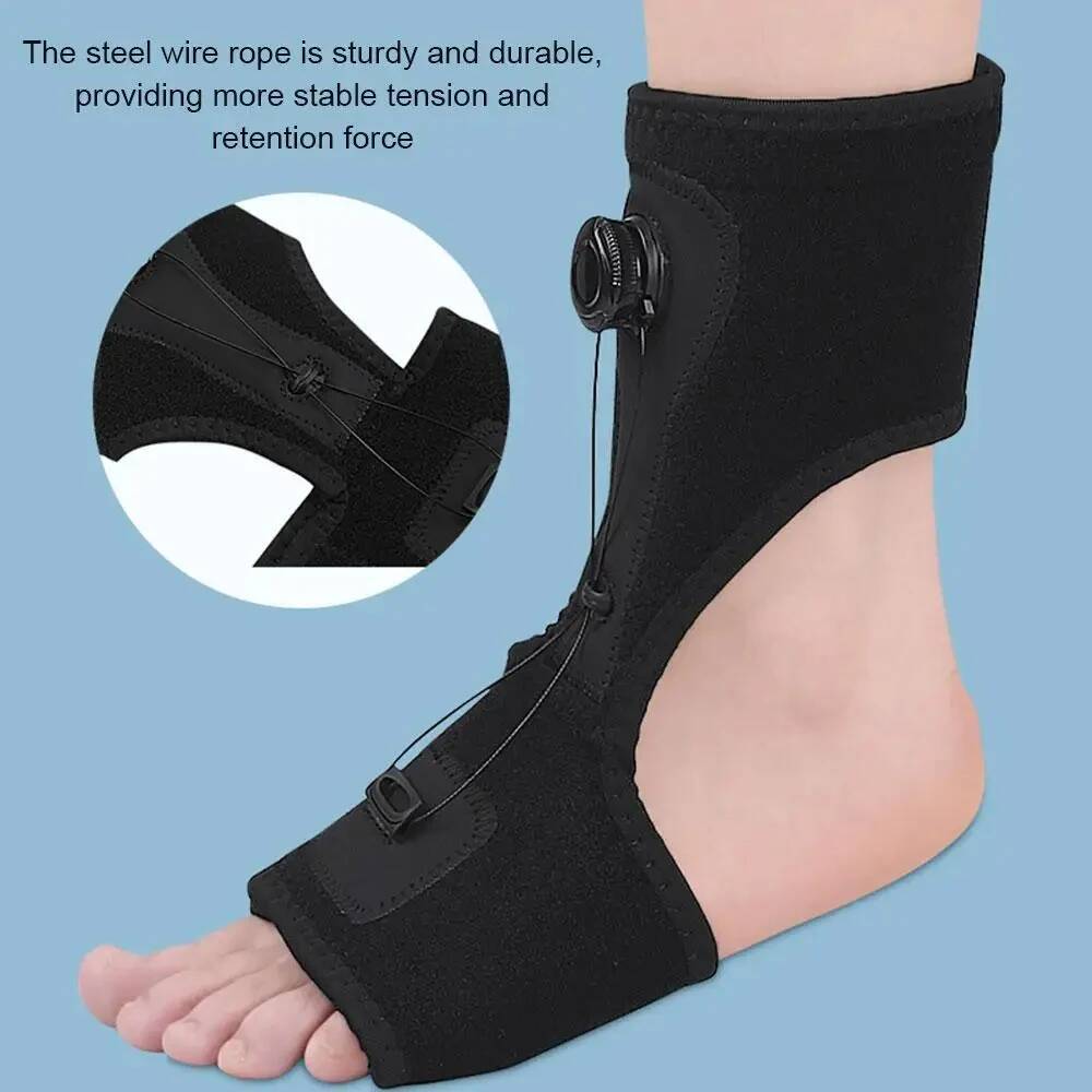 1PCS Compression Plantar Fasciitis Night Splint,drop Foot Orthopedic Brace Adjustable Rotating Knob Sleep Support For Foot Drop