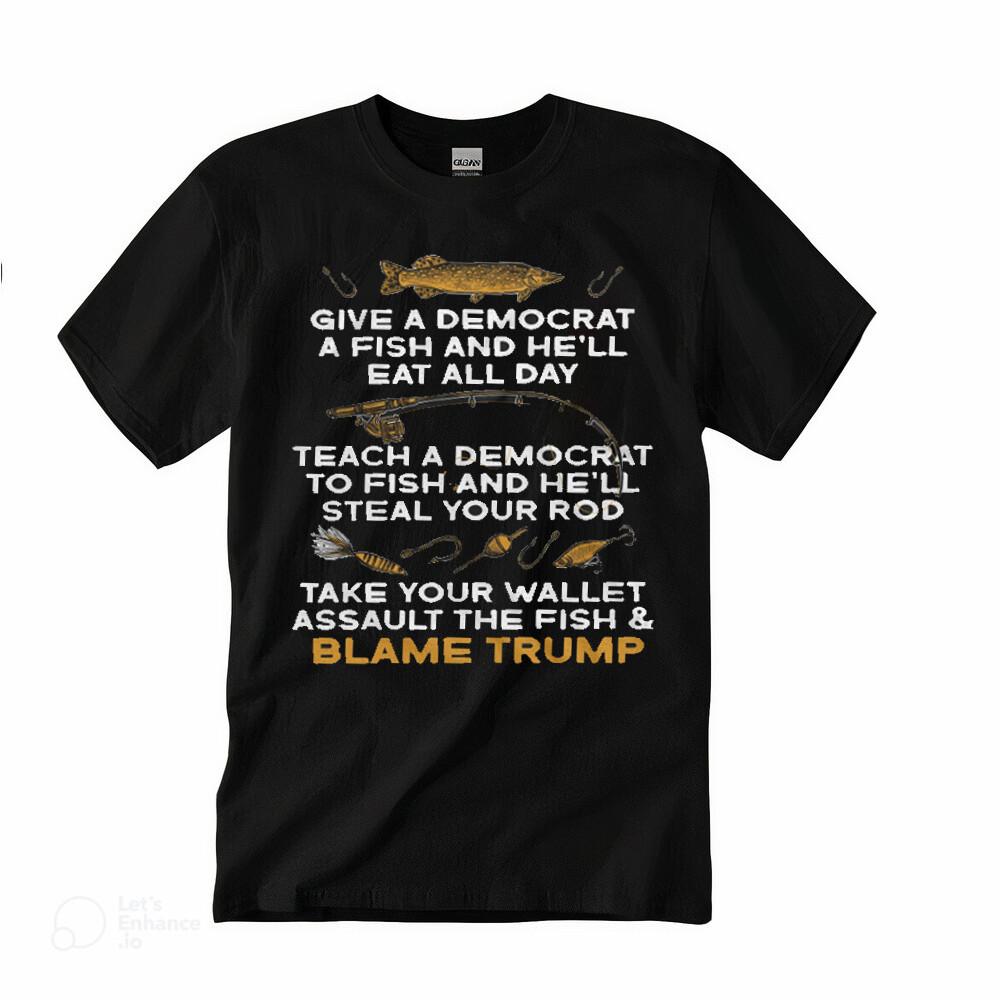Funny Political Shirt Trump 2024 Tshirt Anti Democrat Shirt Republican Shirt Unisex T-Shirt S