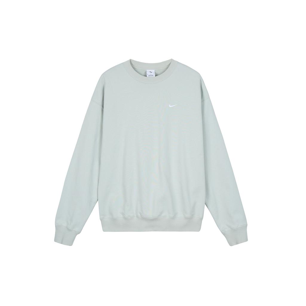 Nike Solo Swoosh Plain Logo Loose Fit Crew Neck Sweatshirt Men Sweatshirt Grey DX0812-034