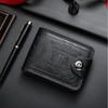 Vintage 100 US Dollar Pattern Men's Wallets Hasp Zipper Card Holder Multi-Functional Coin Purse Daily Use