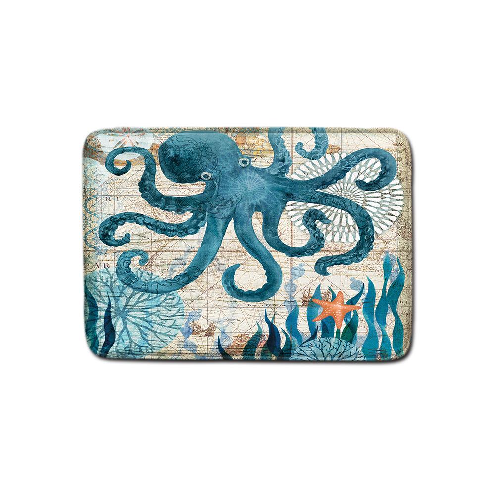 Dog Pattern Non-Slip Carpet Office Chair Floor Mat Door Mat Foot Mat