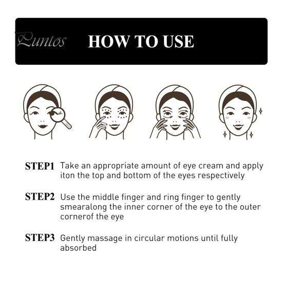 Eye Cream Firming Instant Eye Tightener Reduce Dark Circles Bags Hydrating Eye Creams Lightweight Formula Anti-Aging Wrinkle Treatment for Men Women