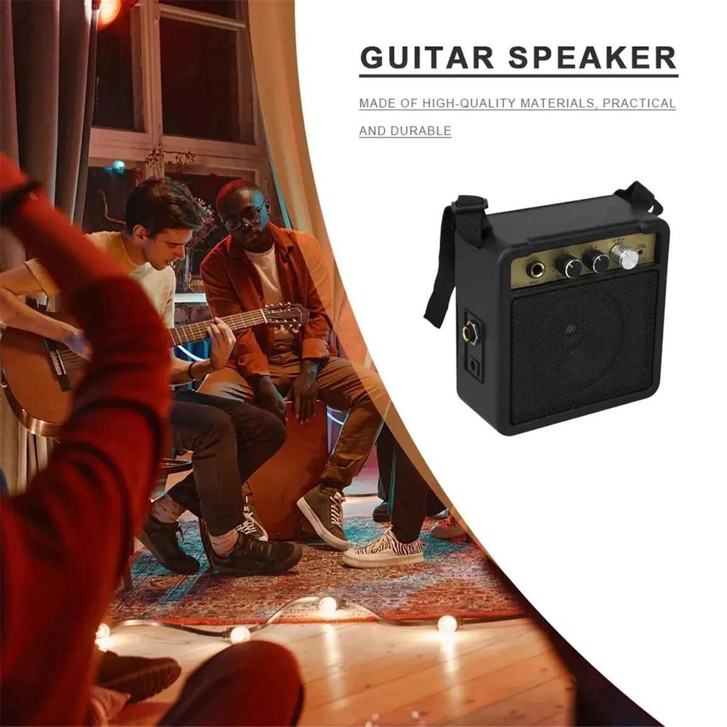 Mini Guitar Amplifier Amp 5W Travel Portable Supports Volume Tone Adjustment