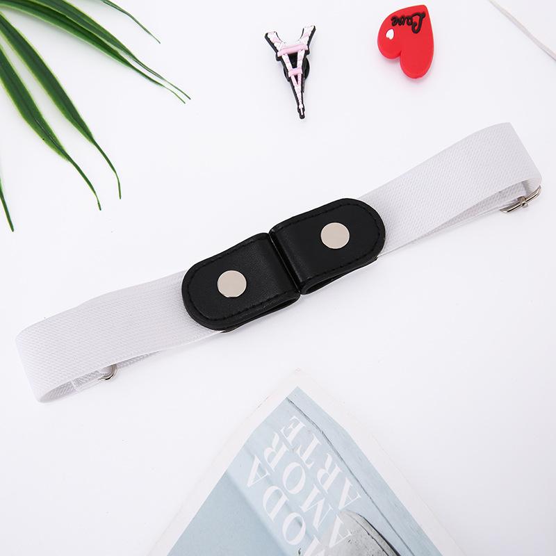 New No Buckle Stretch Buckless Belt Invisible Elastic Waist Belt Unisex for Jeans Pants, Lazy Belts for Women Men
