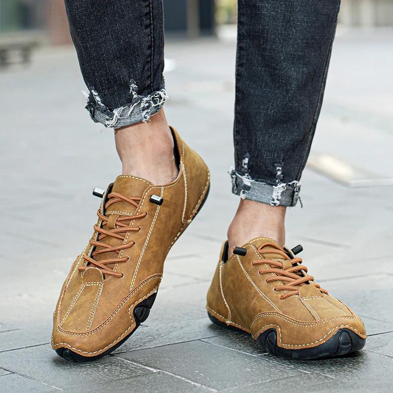 Luxury Men's PU Leather Shoes Fashionable Male Designers Comfortable Walking Shoes Outdoor Activities High Quality Casual Shoes