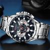 CURREN Mode Homme Montre-Bracelet Étanche Chronographe Montre Homme Militaire Marque Supérieure Luxe Acier Inoxydable Sportive Horloge Mâle 8363