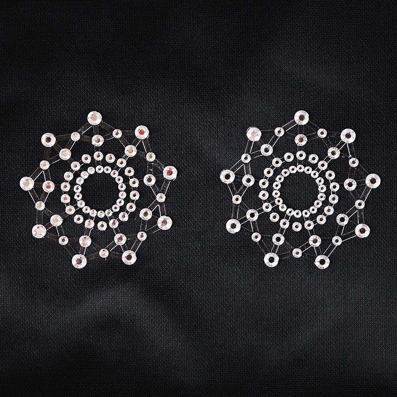 1 Pair Flower Shape  Pasties Breast Adhesive Stickers Sexy Nipple Cover