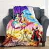 1pc, Aladdin's Genie and Jasmine On a Flying Carpet Blanket Room Decor, Soft Bedding Cover, Living Room, Travel, Camping