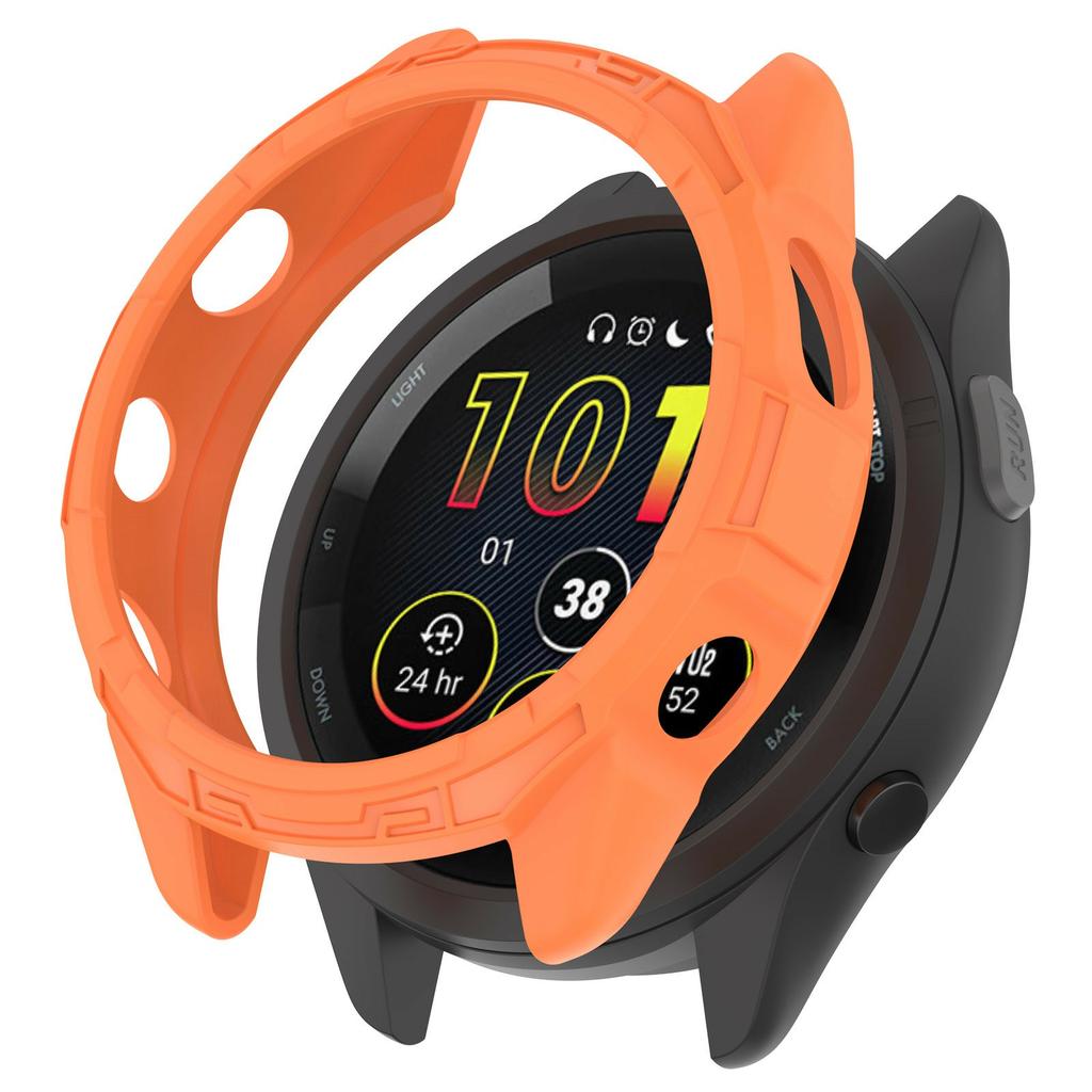 For Garmin Forerunner 265S Watch Case Hollow Armor Quick Release Soft TPU Watch Cover