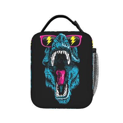 Popular Cartoon Dinosaur Lunch Bag Leisure Lunch Box For Women Travel Portable Cooler Bag Waterproof Graphic Thermal Lunch Bags