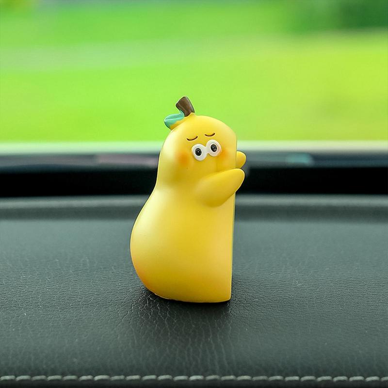 Cute Car Interior Decoration 2 Pcs Never Divide Pears Resin Car Decoration Doll Cute Car Dash Decorations Dashboard Accessories