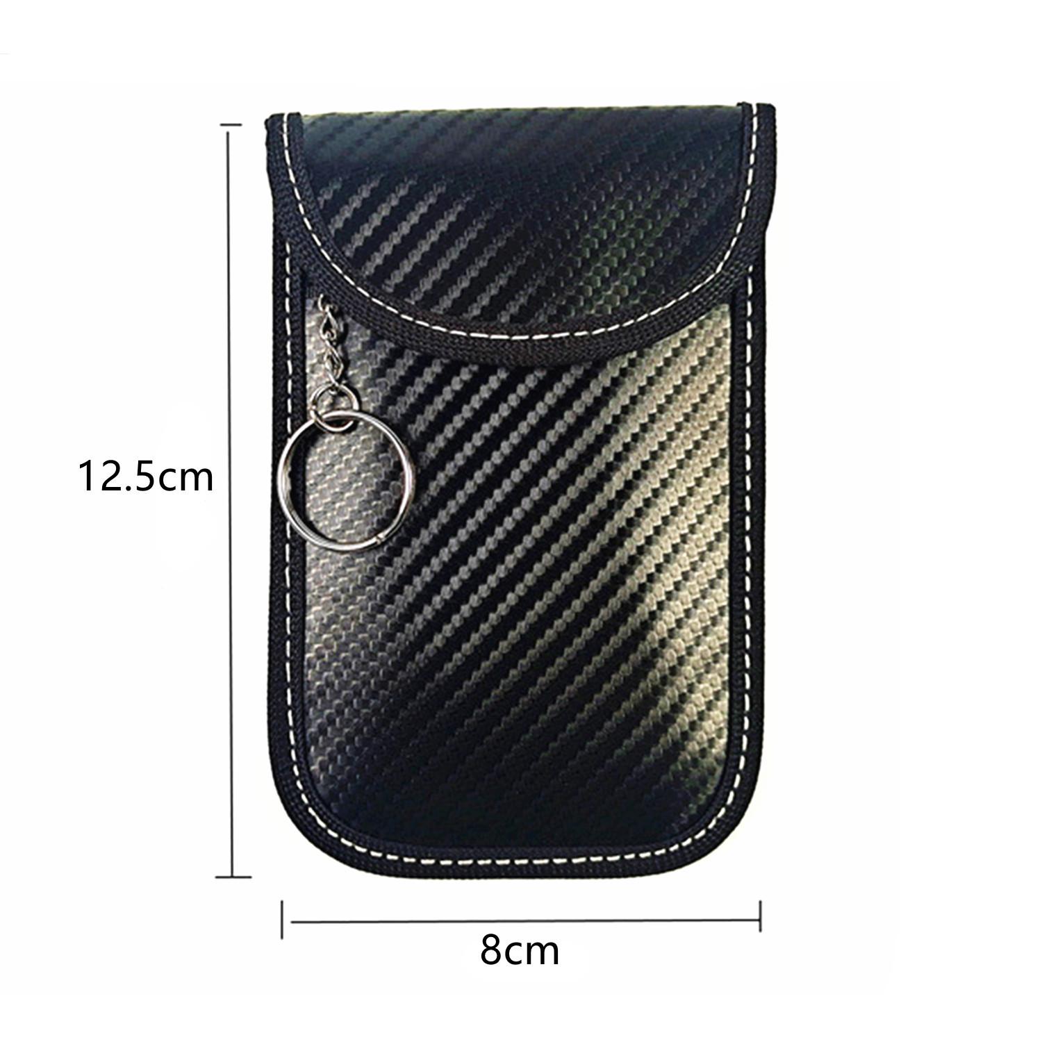 

2025 Carbon Fiber Anti-Theft Key Fob Shield with RFID Blocker Single Pack