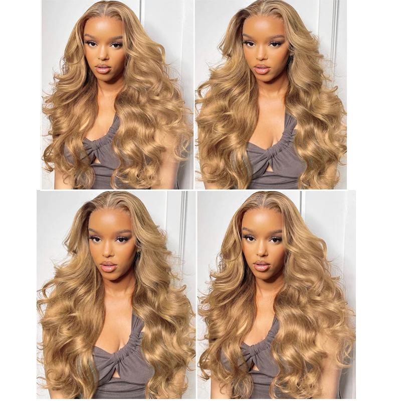 Wig Female Medium Bangs Long Curly Hair Chemical Fiber Mechanism Full Head Cover