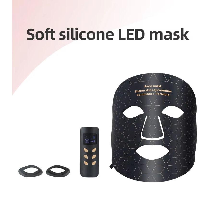 Máscara facial con terapia de luz LED 4 en 1, terapia de luz roja, antienvejecimiento, reducción de arrugas, reafirmación de la piel, blanqueamiento, máscara fotónica avanzada