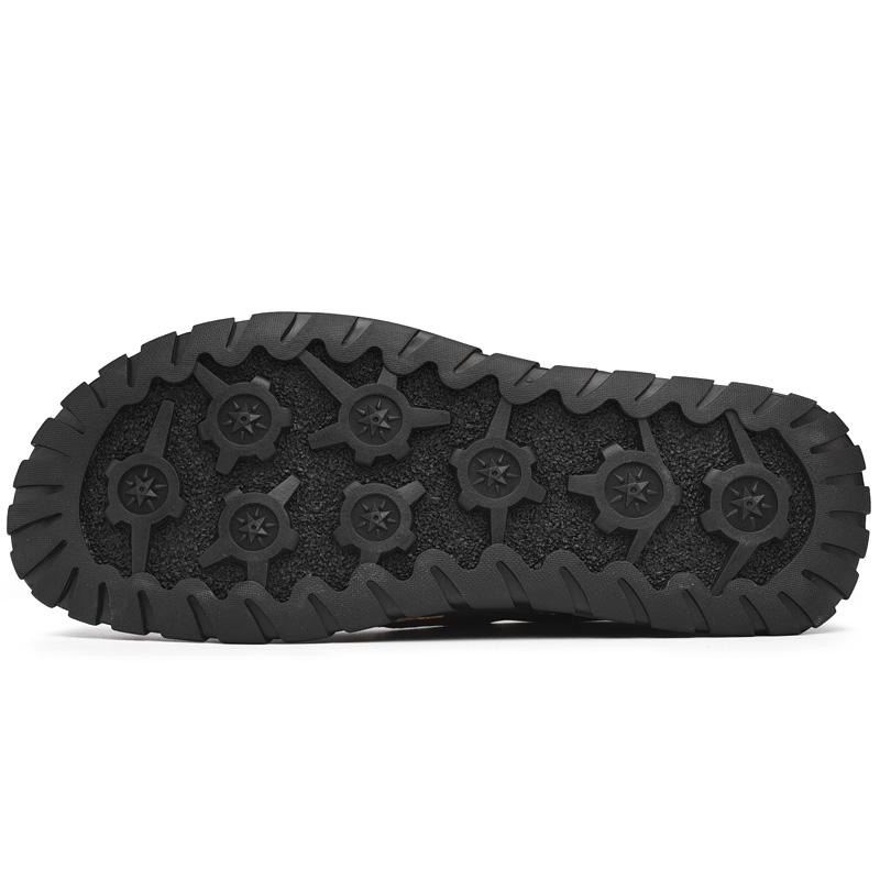 Pánské kožené boty Ručně šité outdoorové boty pro volný čas ploché