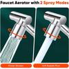 Retractable Universal 1440 °Swivel Robotic Arm Swivel Extension Faucet Aerator Kitchen Sink Faucet Extender 2 Water Flow Mode