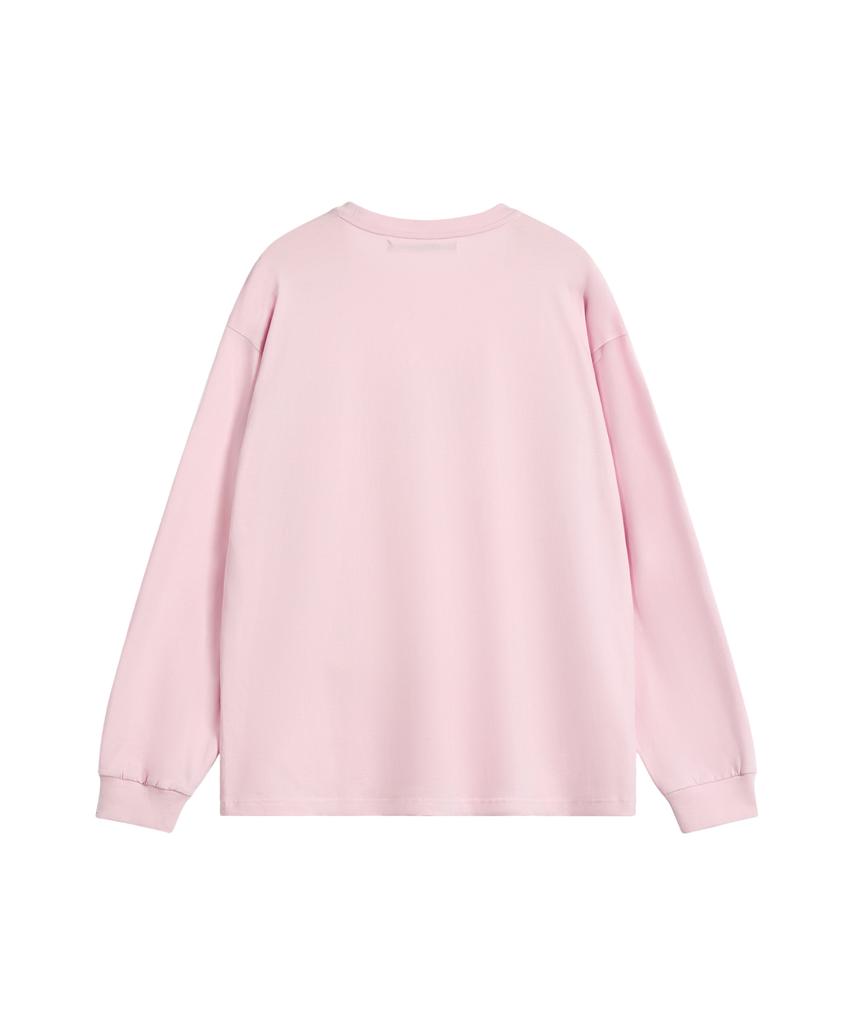 REST&RECREATION Anime Logo Long Sleeve Top - Pink