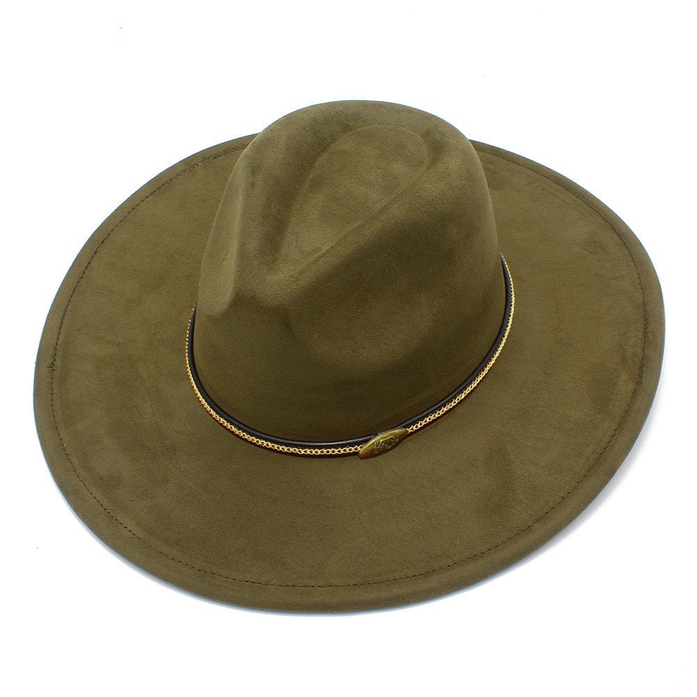 Cappello a cilindro fedora oversize stile europeo e americano uomo e donna semplice ed elegante parasole da esterno cappello jazz cappello da spiaggia per vacanze al mare