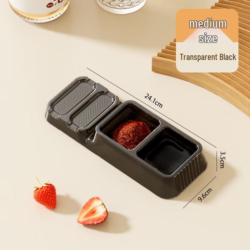 ZISIZ Japanese Style Partitioned Dipping Sauce Dish