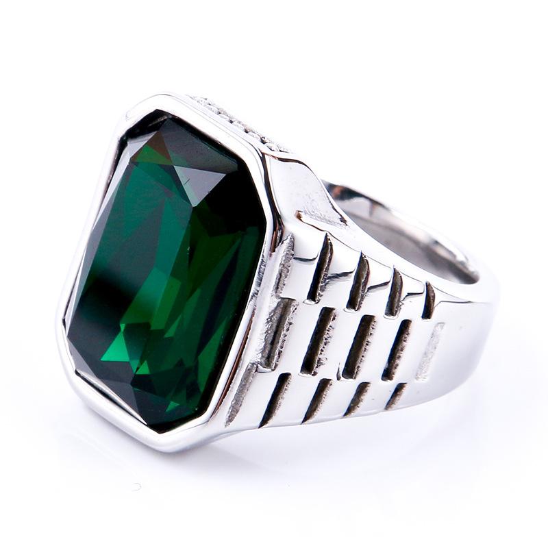 

Винтажное мужское квадратное кольцо-печатка с сердоликом, с цветным камнем, эффектное черное кольцо из нержавеющей стали для мужчины, оптом US size 7 зеленый цвет-серебро