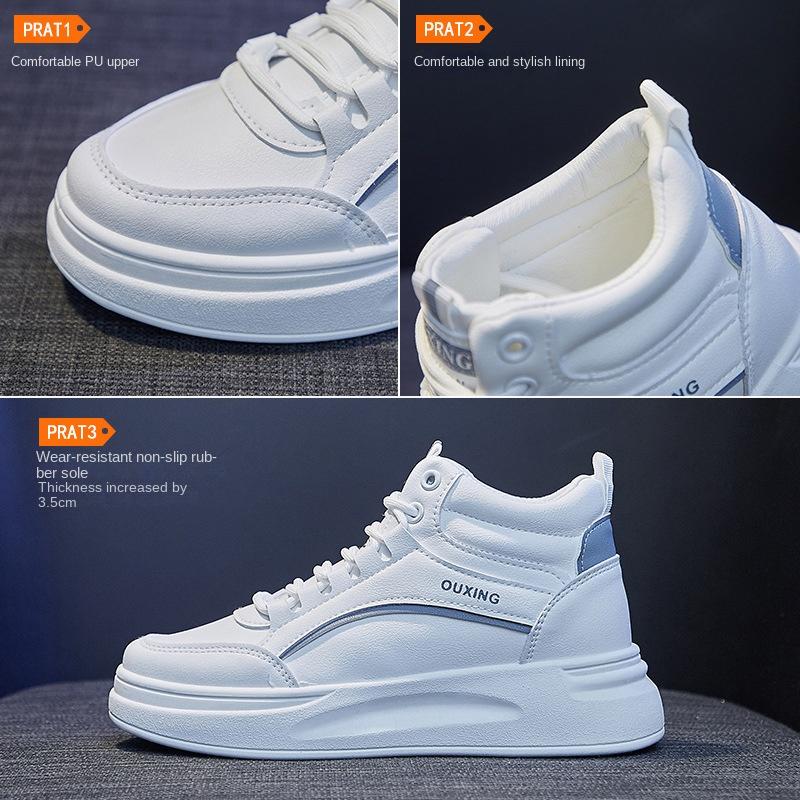 Chaussures de skate décontractées de course à pied printemps 2024 avec semelle épaisse et doublure polaire baskets femmes