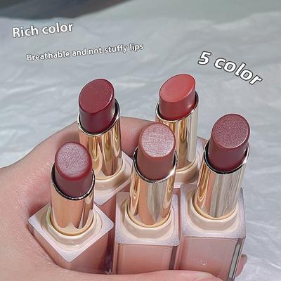 Mirror Light Lipstick Does Not Fade and Easy To Color Matte White Lasting Moisturizing Lipstick