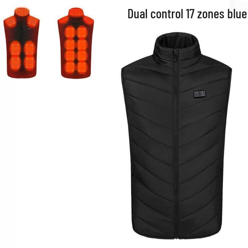 Unisex kamizelka z krótkim rękawem USB z kontrolą temperatury na zimę