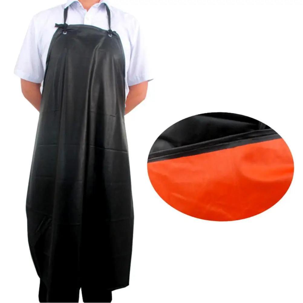 PVC Waterproof And Oil Proof Apron, Kitchen Workwear, Home Cooking And Cleaning, Neutral Sleeveless Apron, Adjustable