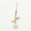 Short Style Mobile Phone Case Keychain Sakura Flower Phone Lanyard Mobile Phone Lanyard  Car Key