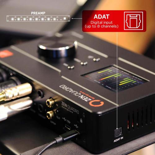 Antelope Audio Zen Quadro USB-C Podcast & Recording Interface ? 4 Discrete Studio-Grade Mic Preamps, Pro Conversion & Clocking, Built-in Studio Effect