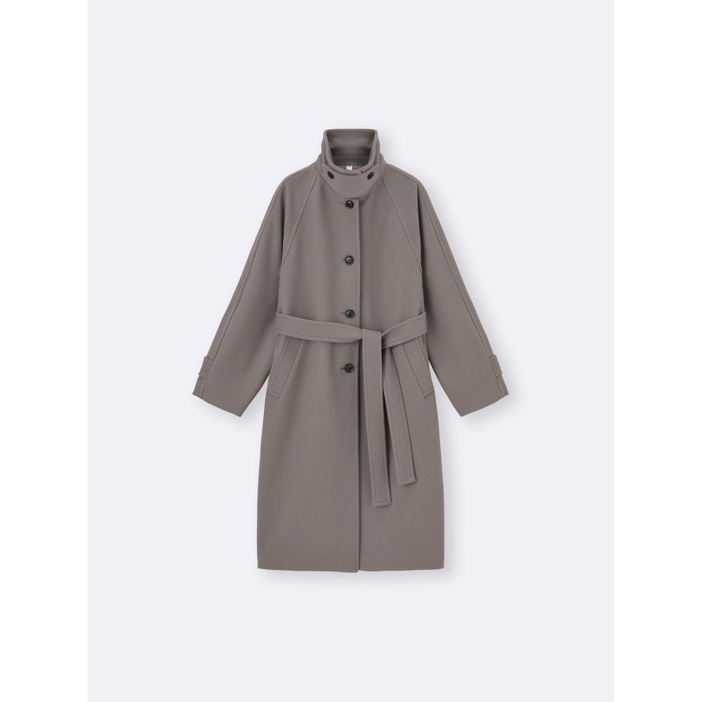 GU by Uniqlo Cozy Melton Balmacaan Coat  Standard Length 108.0 115.0cm 