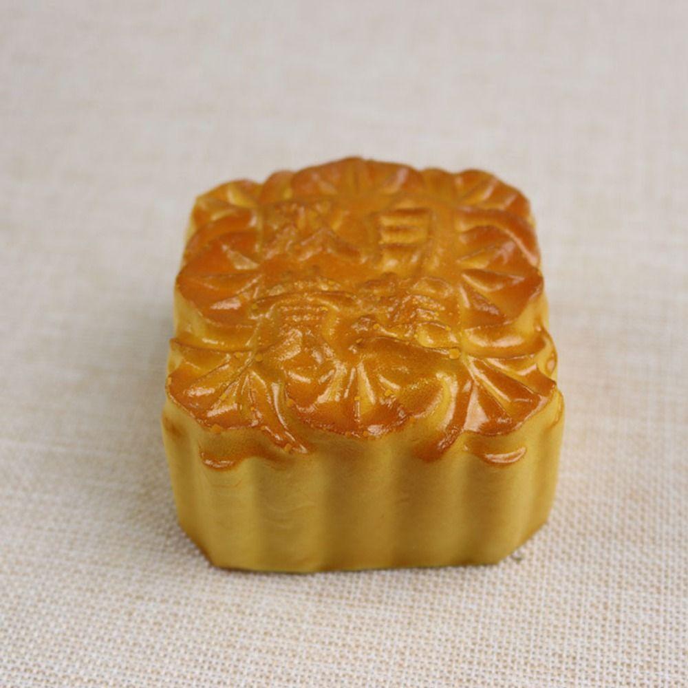 Square/Round Simulation Moon Cake PU Mid Autumn Window Food Decoration Moon Cake Mode Store Window