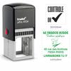 Zhuoda Self-Inking Stamp: 30x30mm, 40x40mm, Art, Signature, Quality Inspection, Finance Use