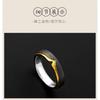 Adjustable Sterling Wing Motif Ring Men Women Minimalist Asymmetrical Geometric Finger