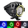Motorcycle Headlight Fog Lights Super Bright Abgle Eyes Additional Spotlights Universal Moto Auxiliary U7 Mini Led Driving Lamp