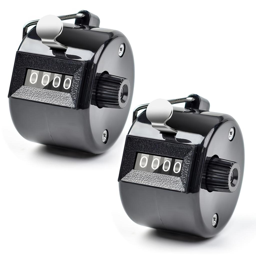 GOKEI Handheld Tally Manual Analog Count up to No Batteries Quantity People Easy Reset Traffic Data Traffic Visitor Sales Park 2 Counter, Counter,