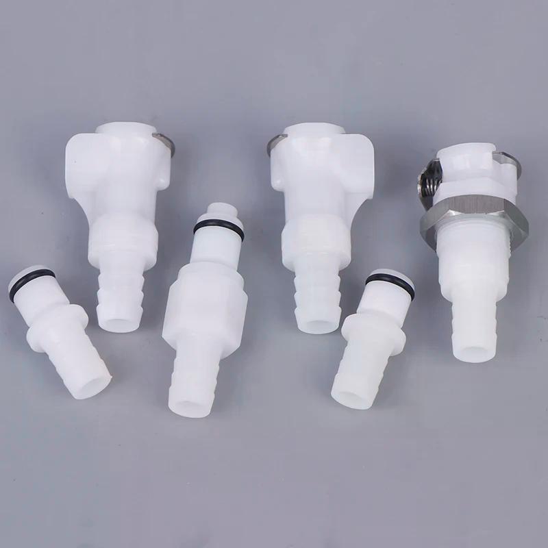 POM Medical Panel Mount Female Quick Release Coupling Hose Barb Connectors for Air & Water CPC