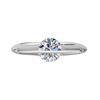 S925 Silver1 Karat Moissanite Ring Halo Center Stone Unisex Trendy Statement Finger Ring Fine Jewelry Factory Supply