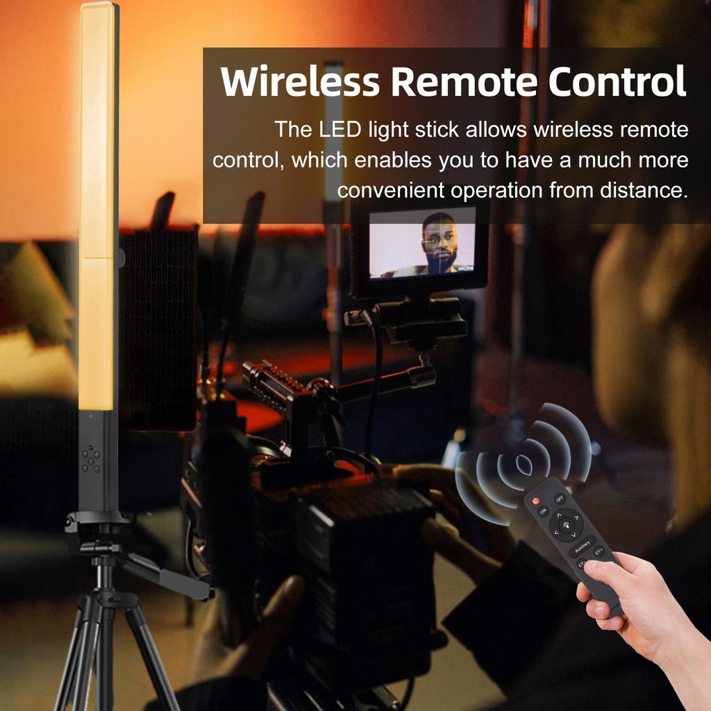 20W zweifarbige LED-Röhrenlichter, faltbarer Lichtstab, LED-Licht mit Griff, Farbtemperatur 3200K-5500K