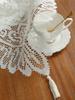 1PC Retro Polyester Fiber Lace Mesh Dining Mat Suitable For Home Decoration Such As Dining Tables, One Piece Set