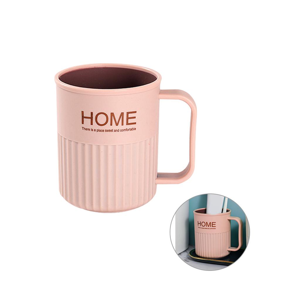 2Pcs Nordic Couple Toothbrush Cup Holder Plastic Drinking