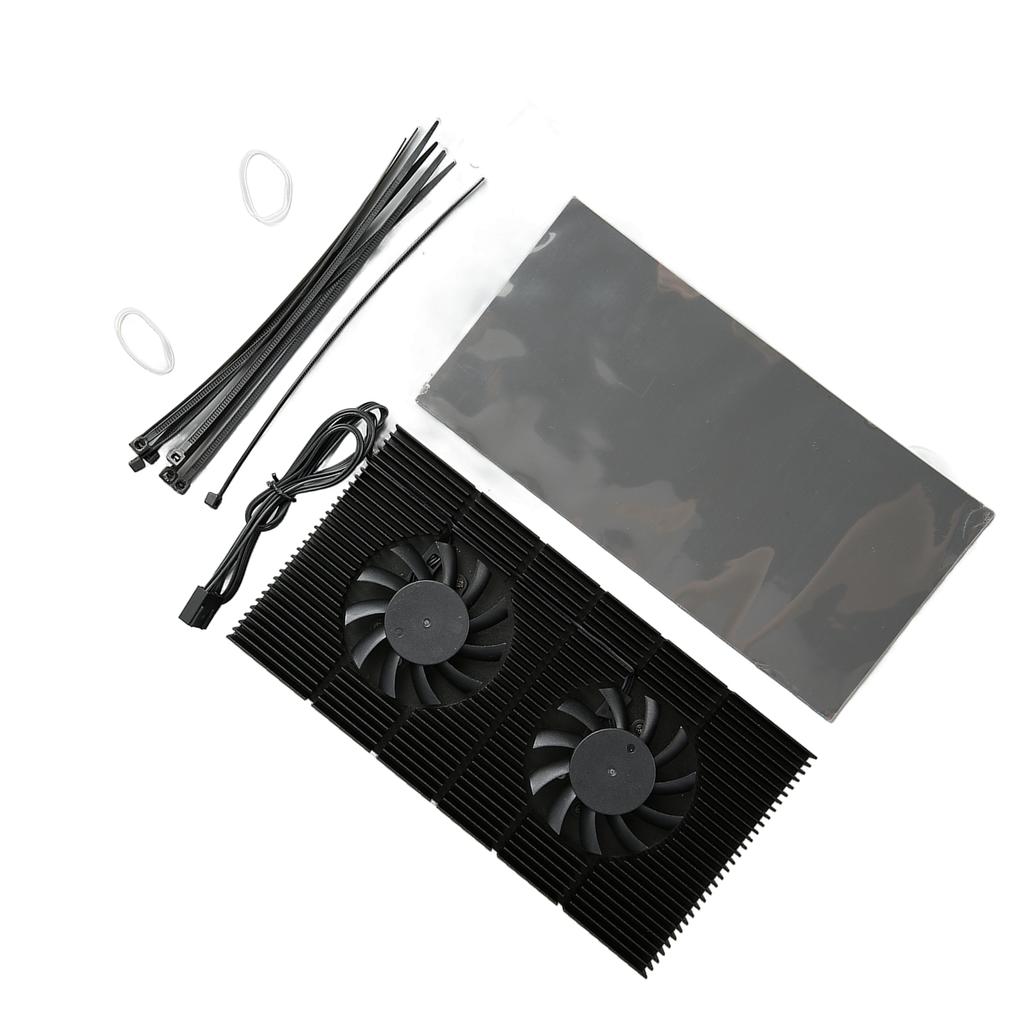 GPU Backplate Radiator Aluminum Alloy Fast Heat Sink 4 Pin Backplane Memory Cooler for RTX3090 3080 3070