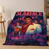 Scarface Classic Movie Tony Flannel Blanket Soft Warm Blanket Throw Blanket for Bedroom Living Room Bed Travel Picnic Gift kid